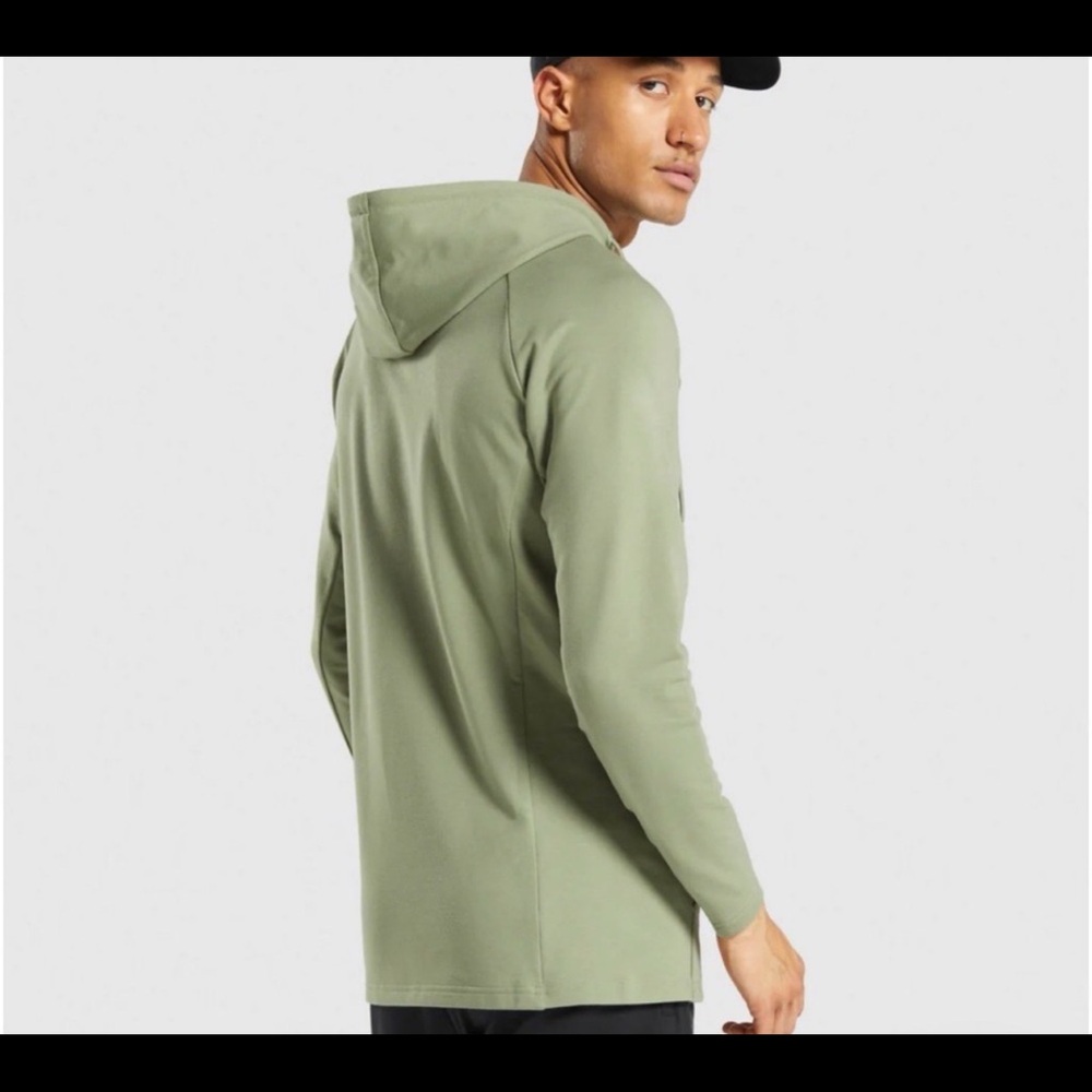Gymshark Men's Critical Hoodie Light Olive Green Size S - Picture 2 of 9